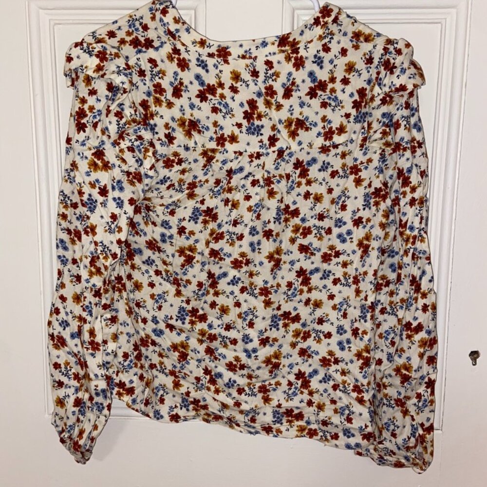 Springfield Women's Floral Long Sleeve Blouse